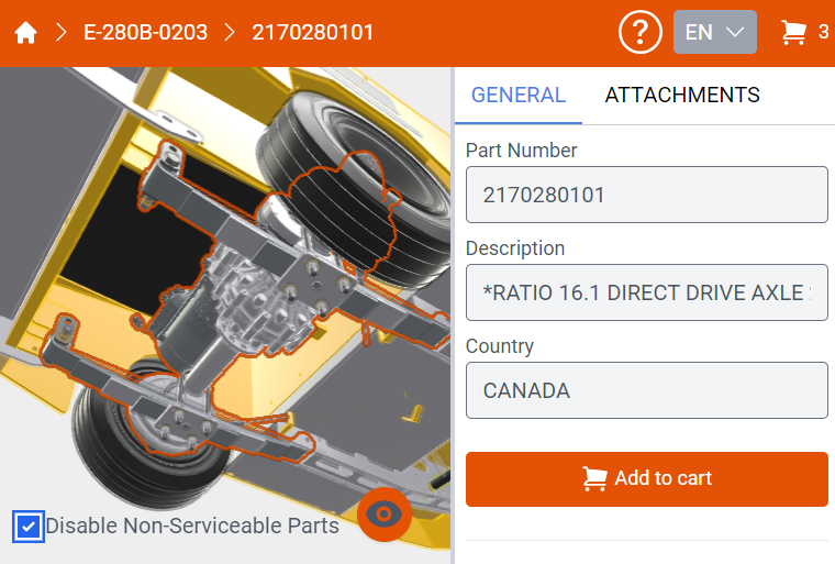 Zea Parts 3D Interactive Part Catalog Software